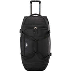 High Sierra Stonecroft Rolling Duffel Bag, Medium 28 Inches Embroidery - Black - Front Detail