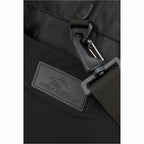 High Sierra Stoneway Duffel Bag with Trolley Pass-Through Embroidery - Black - Detail