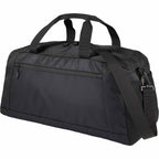 High Sierra Stoneway Duffel Bag with Trolley Pass-Through Embroidery - Black - Left Angle