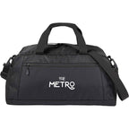 High Sierra Stoneway Duffel Bag with Trolley Pass-Through Transfer - Black - Front