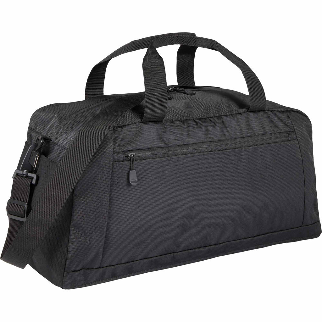 High Sierra Stoneway Duffel Bag with Trolley Pass-Through Transfer - Black - Right Angle