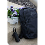 High Sierra Stoneway Recycled Laptop Backpack, 15 Inch Transfer - Black - Right Angle Lifestyle