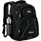 High Sierra Swerve Laptop Backpack with S-Curve Straps, 17 Inch Transfer - Black - Front