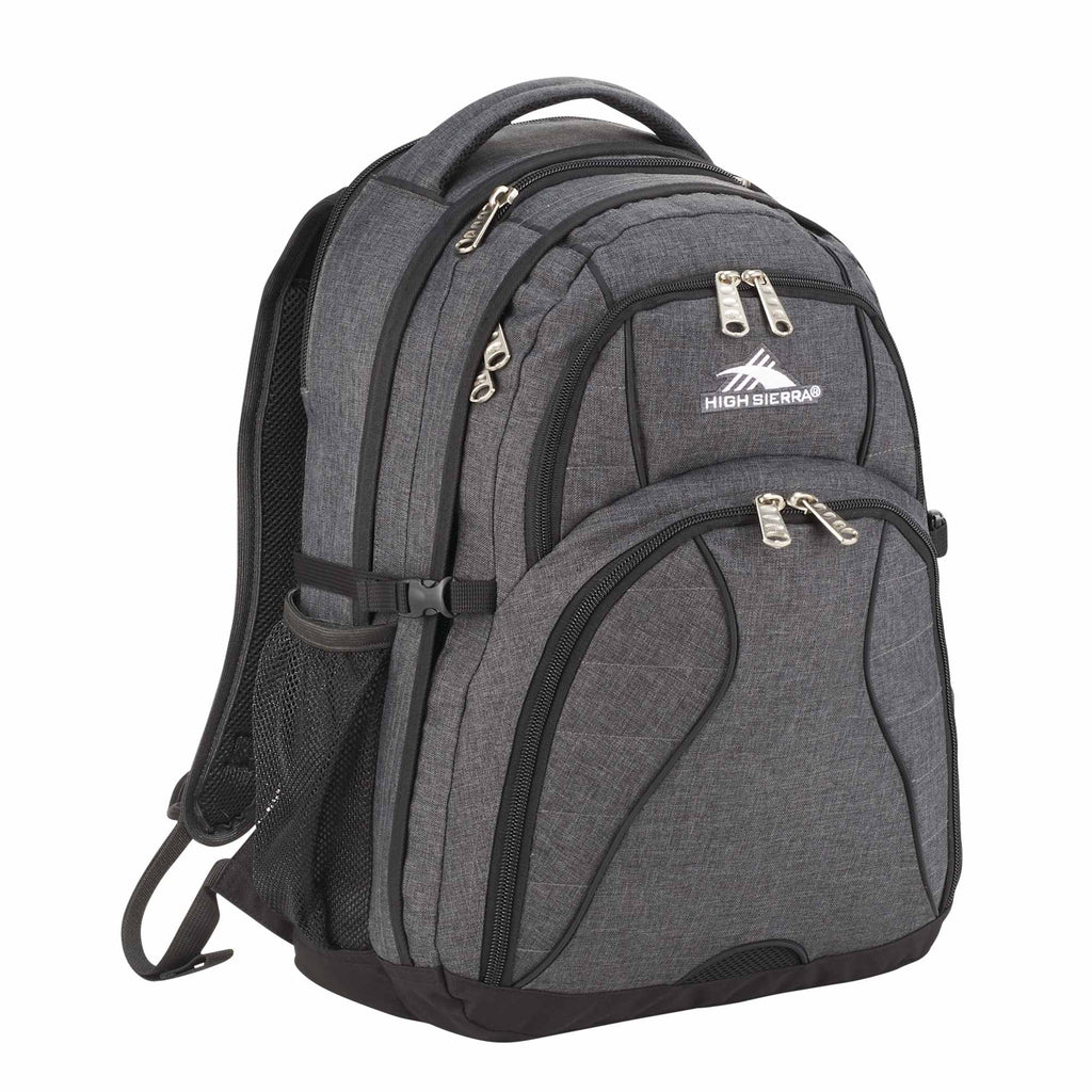High Sierra Swerve Laptop Backpack with S-Curve Straps, 17 Inch Transfer - Graphite - Back 2