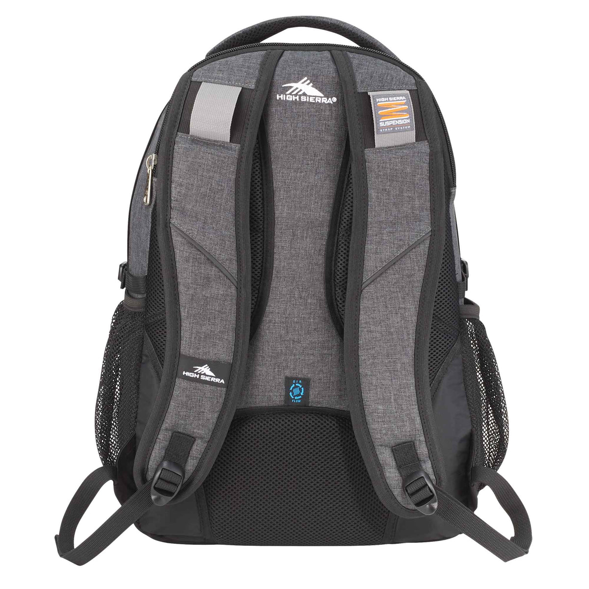 High Sierra Swerve Laptop Backpack with S-Curve Straps, 17 Inch Transfer - Graphite - Back