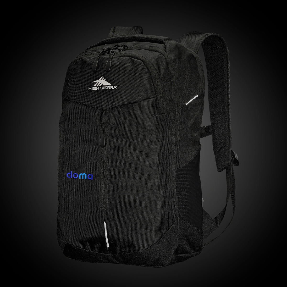 High Sierra Swerve Pro Laptop Backpack, 17 Inch Embroidery - Black - View 3