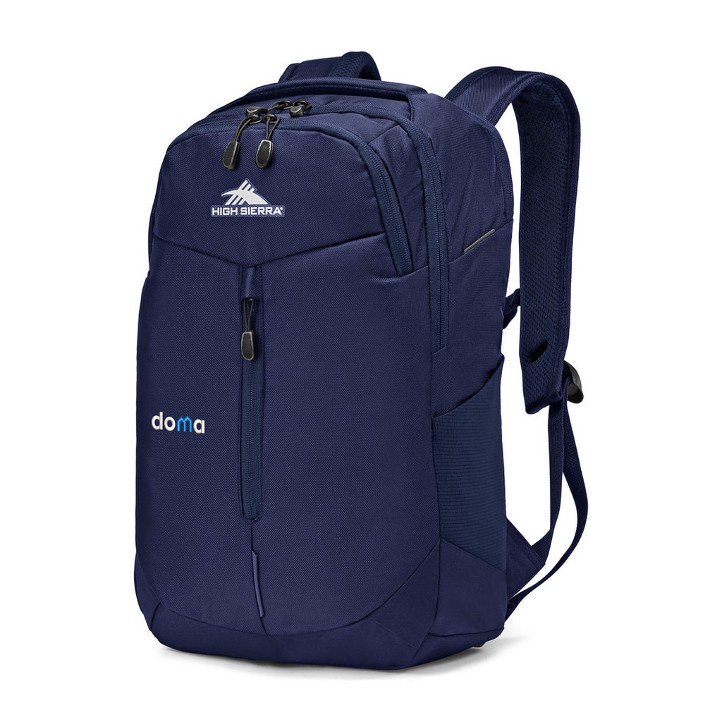 High Sierra Swerve Pro Laptop Backpack, 17 Inch Embroidery - True Navy - View 2