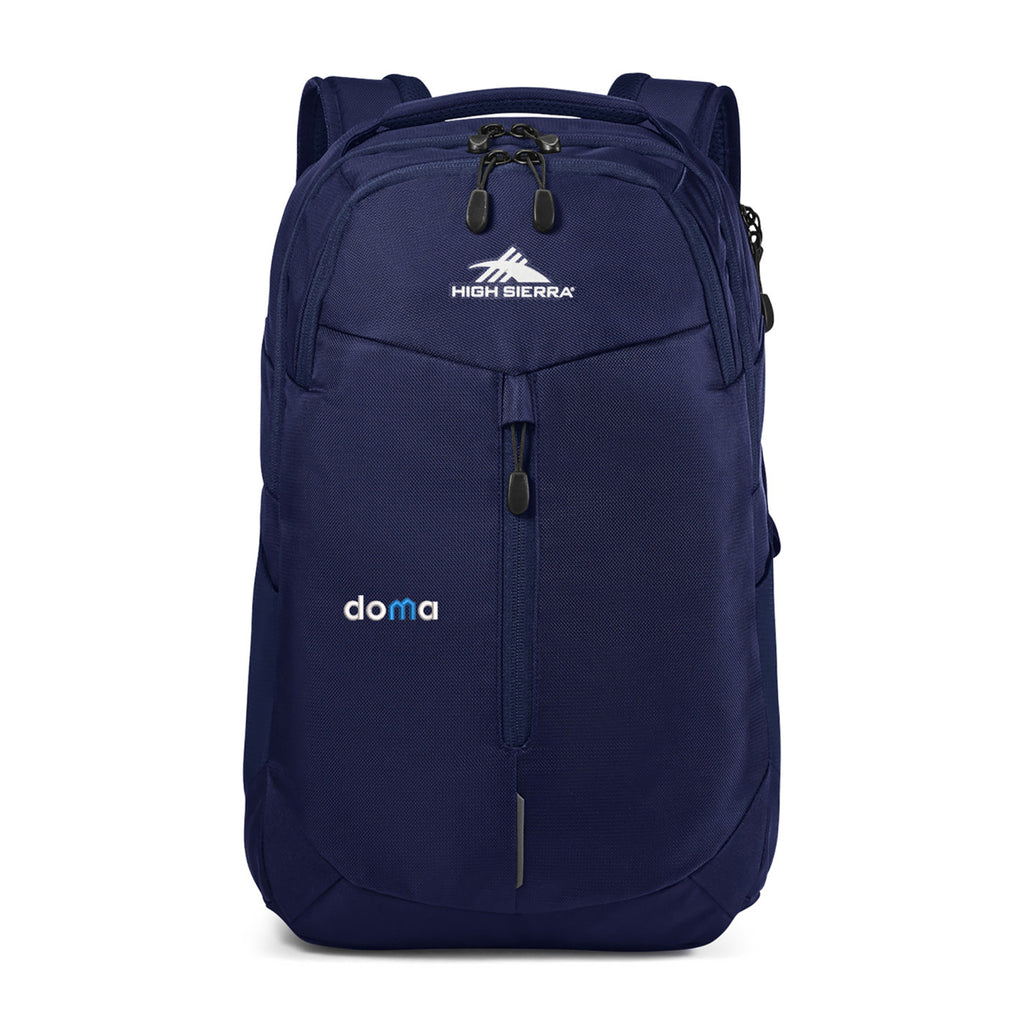 High Sierra Swerve Pro Laptop Backpack, 17 Inch Transfer - True Navy - View 1