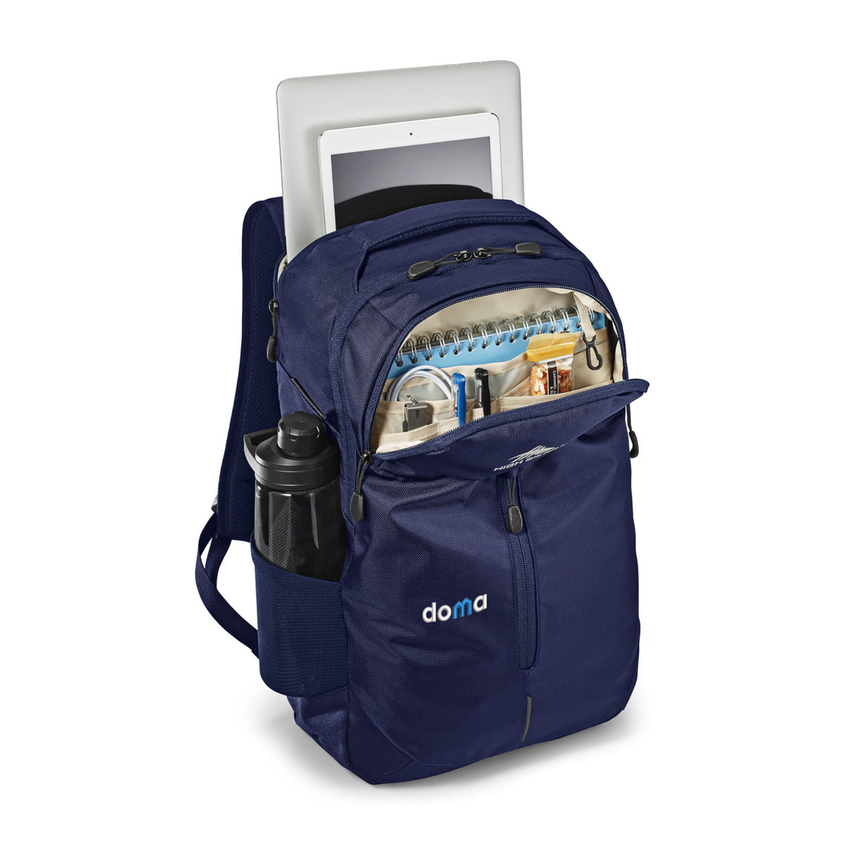 High Sierra Swerve Pro Laptop Backpack, 17 Inch Transfer - True Navy - View 3