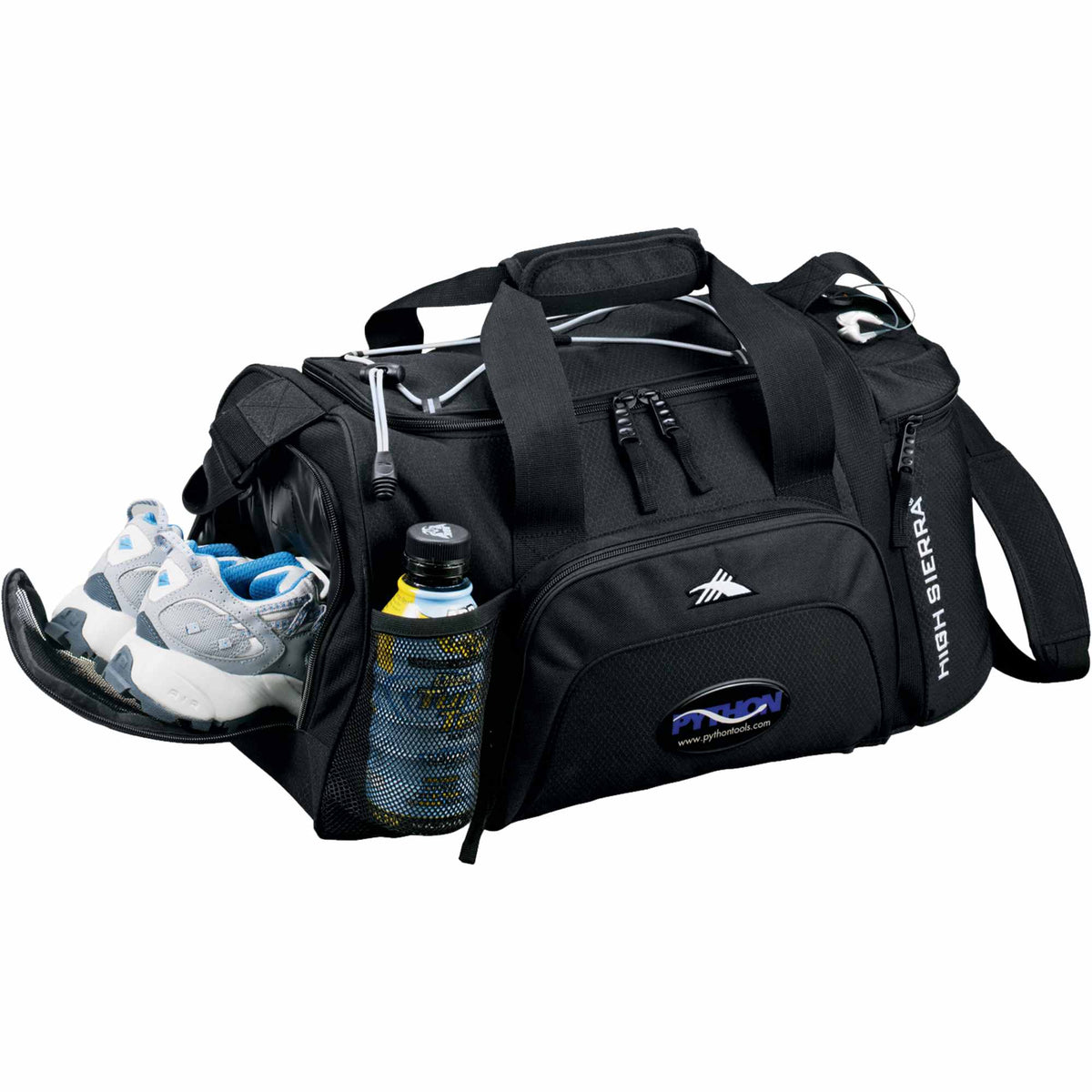 High Sierra Switch Blade Sport Duffel Bag, 22 Inches Transfer - Black - Front