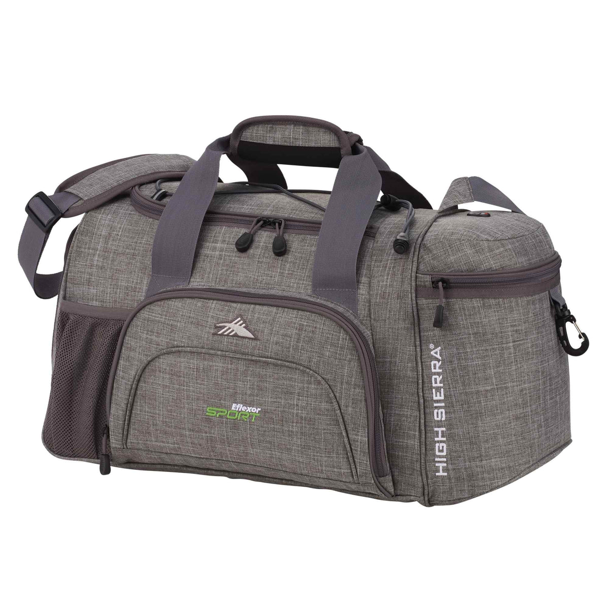 High Sierra Switch Blade Sport Duffel Bag, 22 Inches Transfer - Graphite - Left Angle