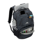 High Sierra Swoop SG Laptop Backpack with Cascading Pockets Embroidery - Mercury - View 3