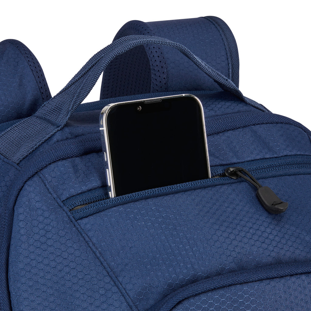High Sierra Swoop SG Laptop Backpack with Cascading Pockets Embroidery - True Navy - View 2