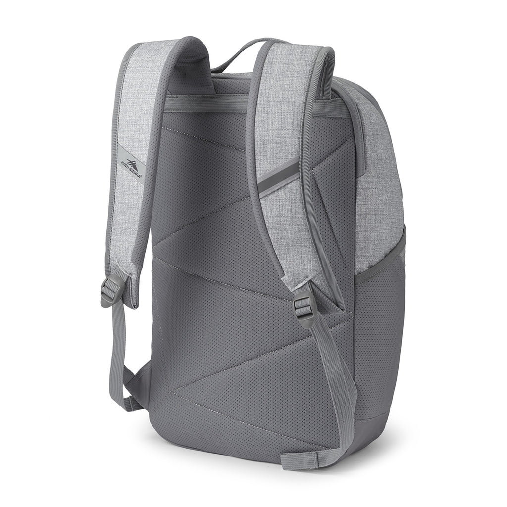 High Sierra Swoop SG Laptop Backpack with Cascading Pockets - Silver Heather - View 5