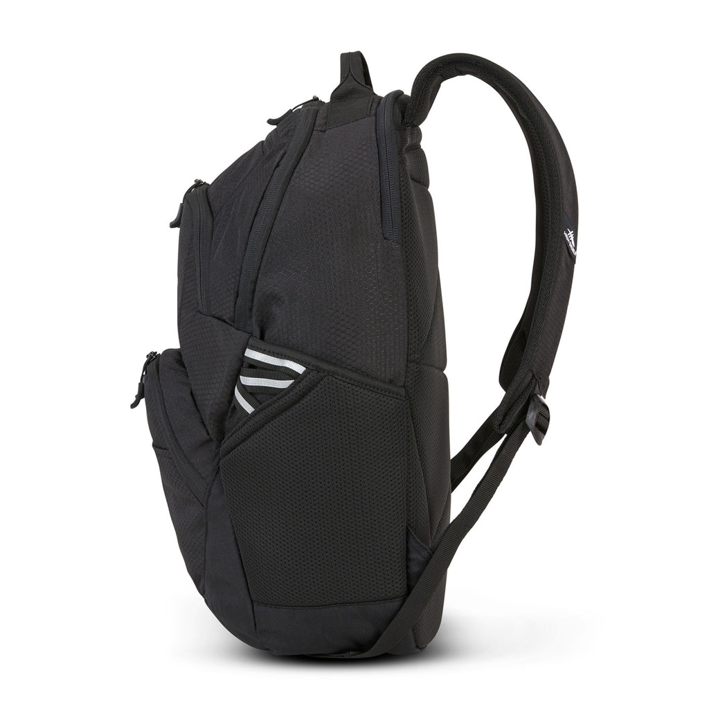 High Sierra Swoop SG Laptop Backpack with Cascading Pockets Transfer - Black - View 4