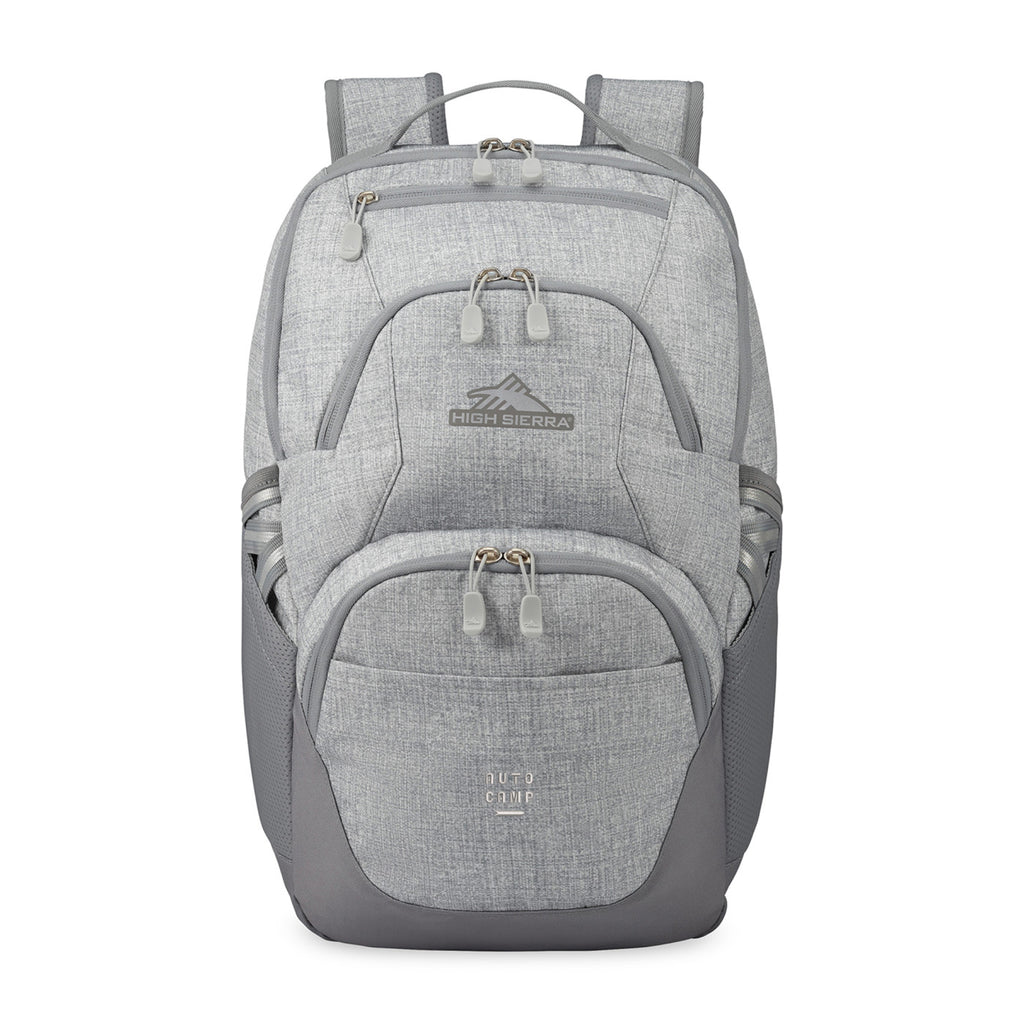 High Sierra Swoop SG Laptop Backpack with Cascading Pockets Transfer - Silver Heather - View 1