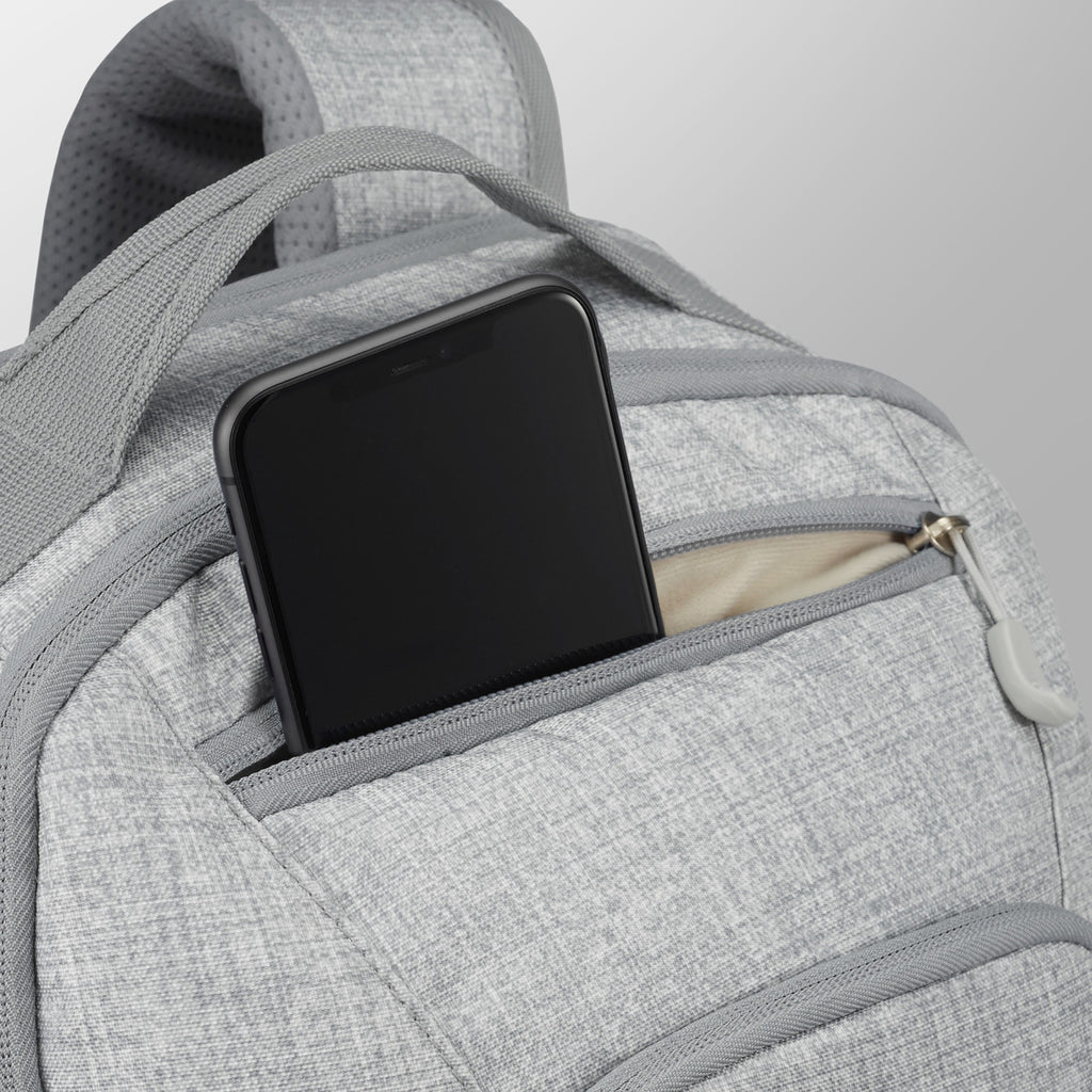 High Sierra Swoop SG Laptop Backpack with Cascading Pockets Transfer - Silver Heather - View 2