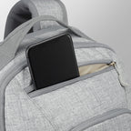 High Sierra Swoop SG Laptop Backpack with Cascading Pockets Transfer - Silver Heather - View 2
