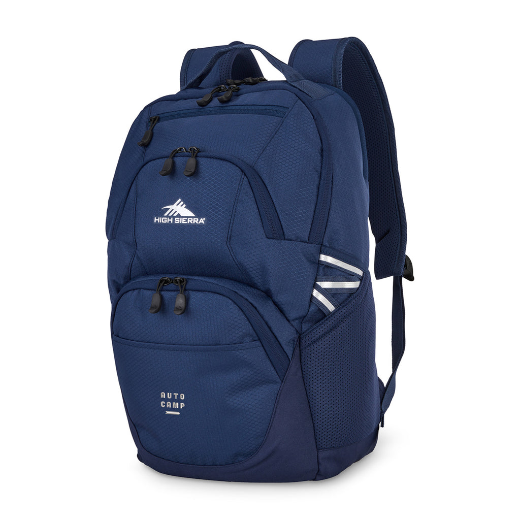 High Sierra Swoop SG Laptop Backpack with Cascading Pockets Transfer - True Navy - View 4