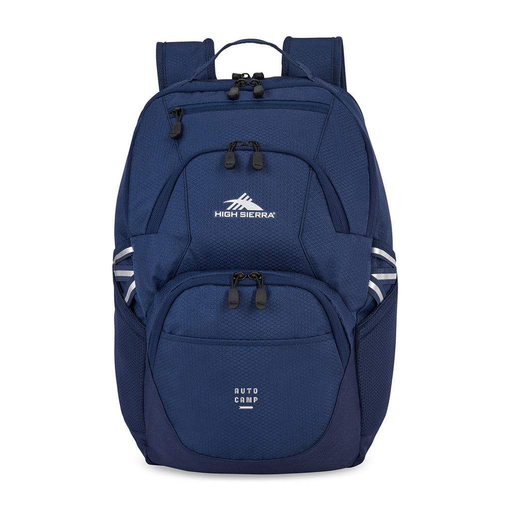 High Sierra Swoop SG Laptop Backpack with Cascading Pockets - True Navy - View 1