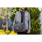 High Sierra Swoop SG Reflective Laptop Messenger Bag - Black - View 7