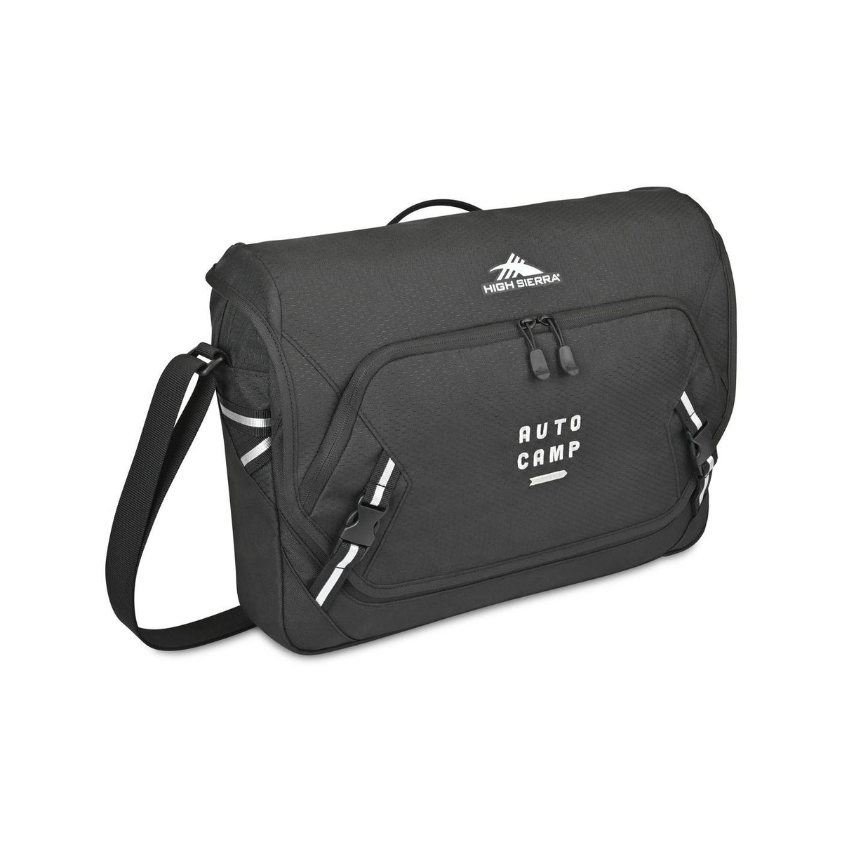 High Sierra Swoop SG Reflective Laptop Messenger Bag Transfer - Black - View 2