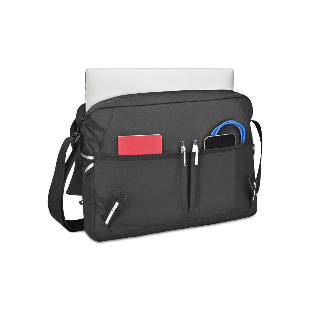 High Sierra Swoop SG Reflective Laptop Messenger Bag Transfer - Black - View 6