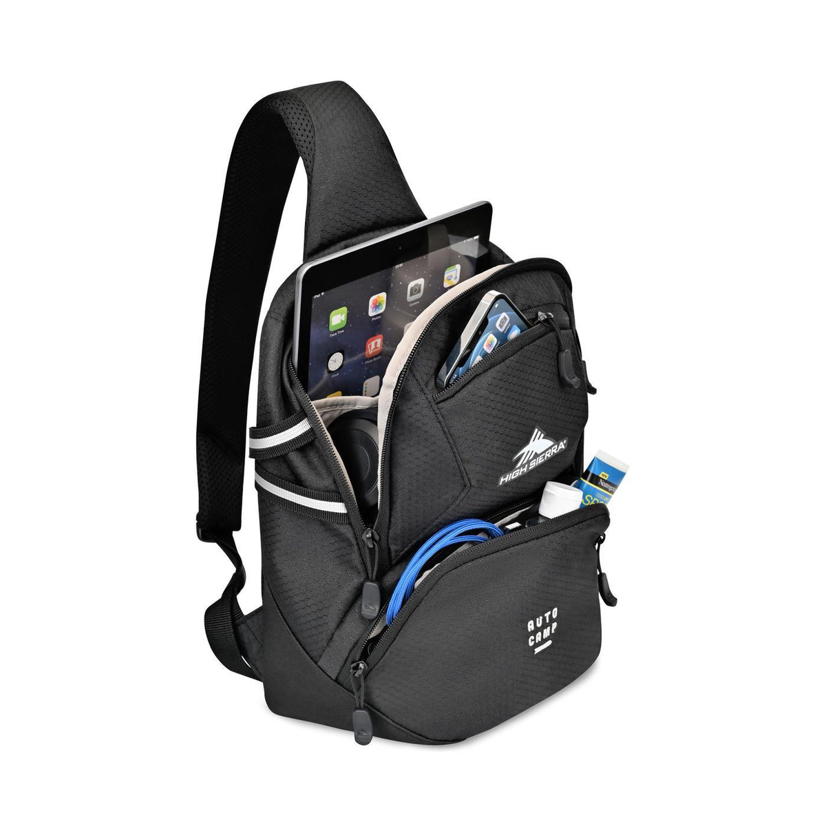 High Sierra Swoop SG Reflective Sling Bag Transfer - Black - View 2
