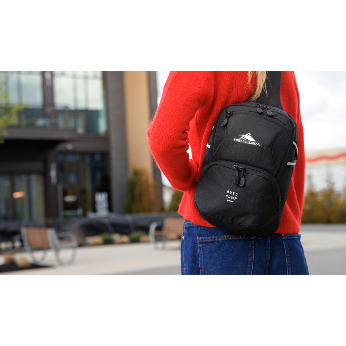 High Sierra Swoop SG Reflective Sling Bag Transfer - Black - View 6