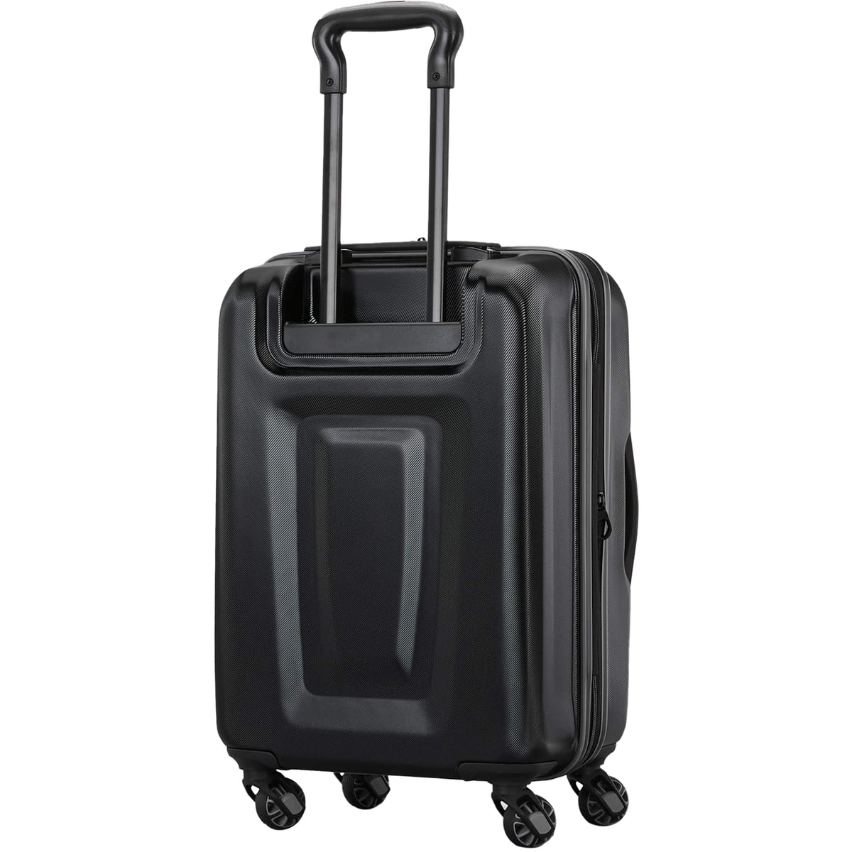 High Sierra Terra Trek Hardside Carry-On Spinner Debossing - Black - Back