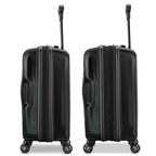High Sierra Terra Trek Hardside Carry-On Spinner Debossing - Black - Left Side Expansion