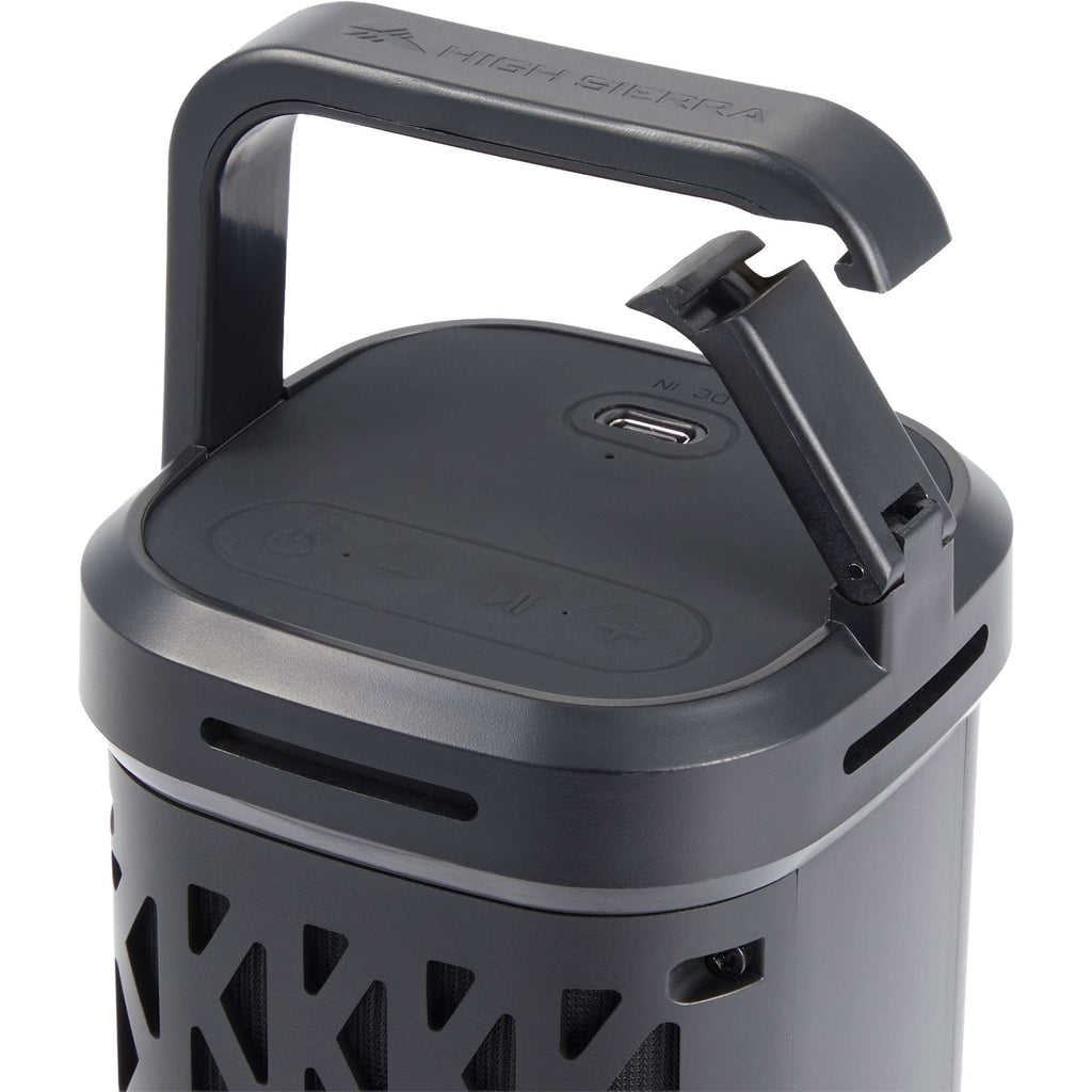 High Sierra Trail Grip Magnetic Speaker, 20W - Black - Detail Reshoot
