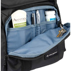 High Sierra Trekpoint Flap Backpack in Recycled Polyester Embroidery - Black - Detail 2