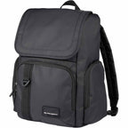 High Sierra Trekpoint Flap Backpack in Recycled Polyester Transfer - Black - Left Angle
