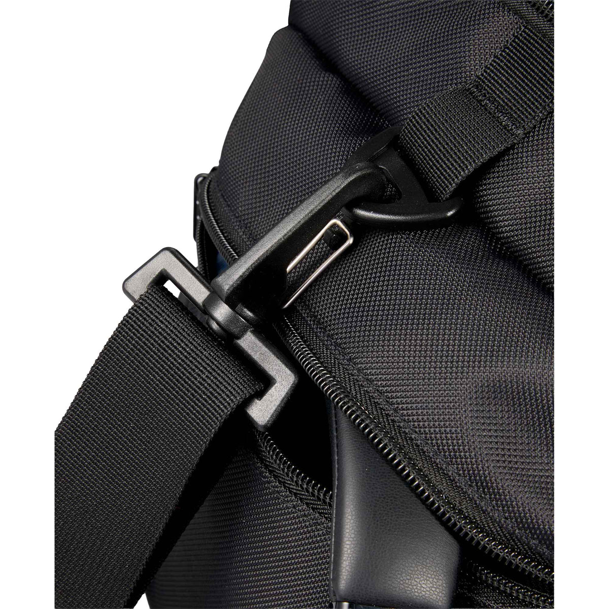 High Sierra Trekpoint Flap Duffel Bag in Recycled Polyester Embroidery - Black - Detail 4