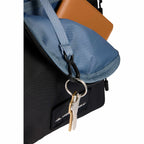 High Sierra Trekpoint Flap Duffel Bag in Recycled Polyester Embroidery - Black - Detail 5