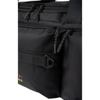 High Sierra Trekpoint Flap Duffel Bag in Recycled Polyester Embroidery - Black - Detail