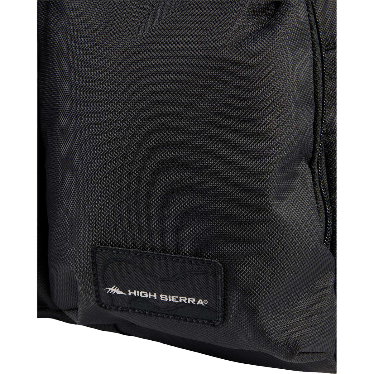 High Sierra Trekpoint Flap Duffel Bag in Recycled Polyester Transfer - Black - Detail 2