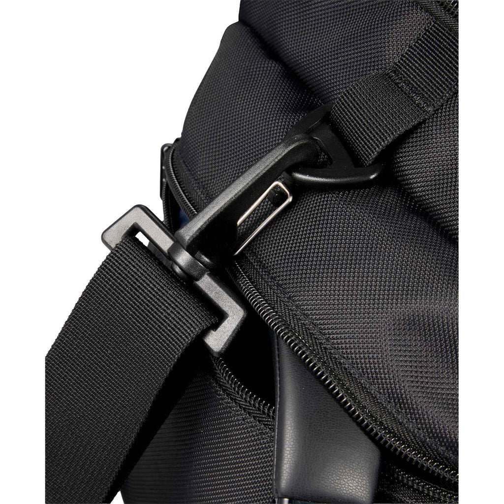 High Sierra Trekpoint Flap Duffel Bag in Recycled Polyester Transfer - Black - Detail 4