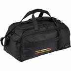 High Sierra Trekpoint Flap Duffel Bag in Recycled Polyester Transfer - Black - Right Angle