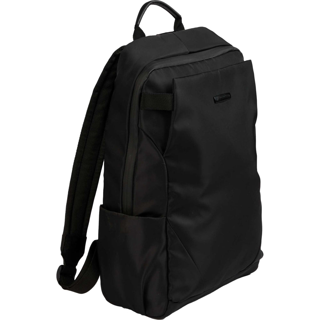 High Sierra Trivaro Recycled Laptop Backpack, 15 Inch Embroidery - Black - Right Angle