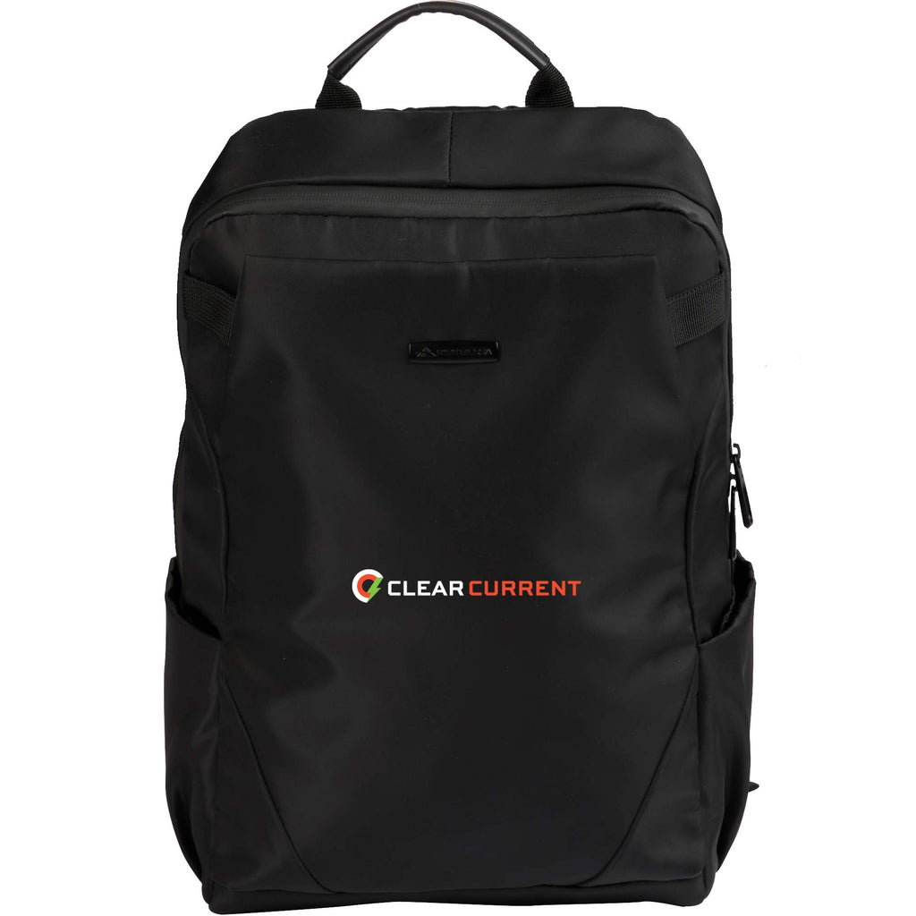 High Sierra Trivaro Recycled Laptop Backpack, 15 Inch Transfer - Black - Front