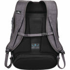 High Sierra UBT Deluxe Laptop Backpack, 17 Inch Transfer - Gray - Back