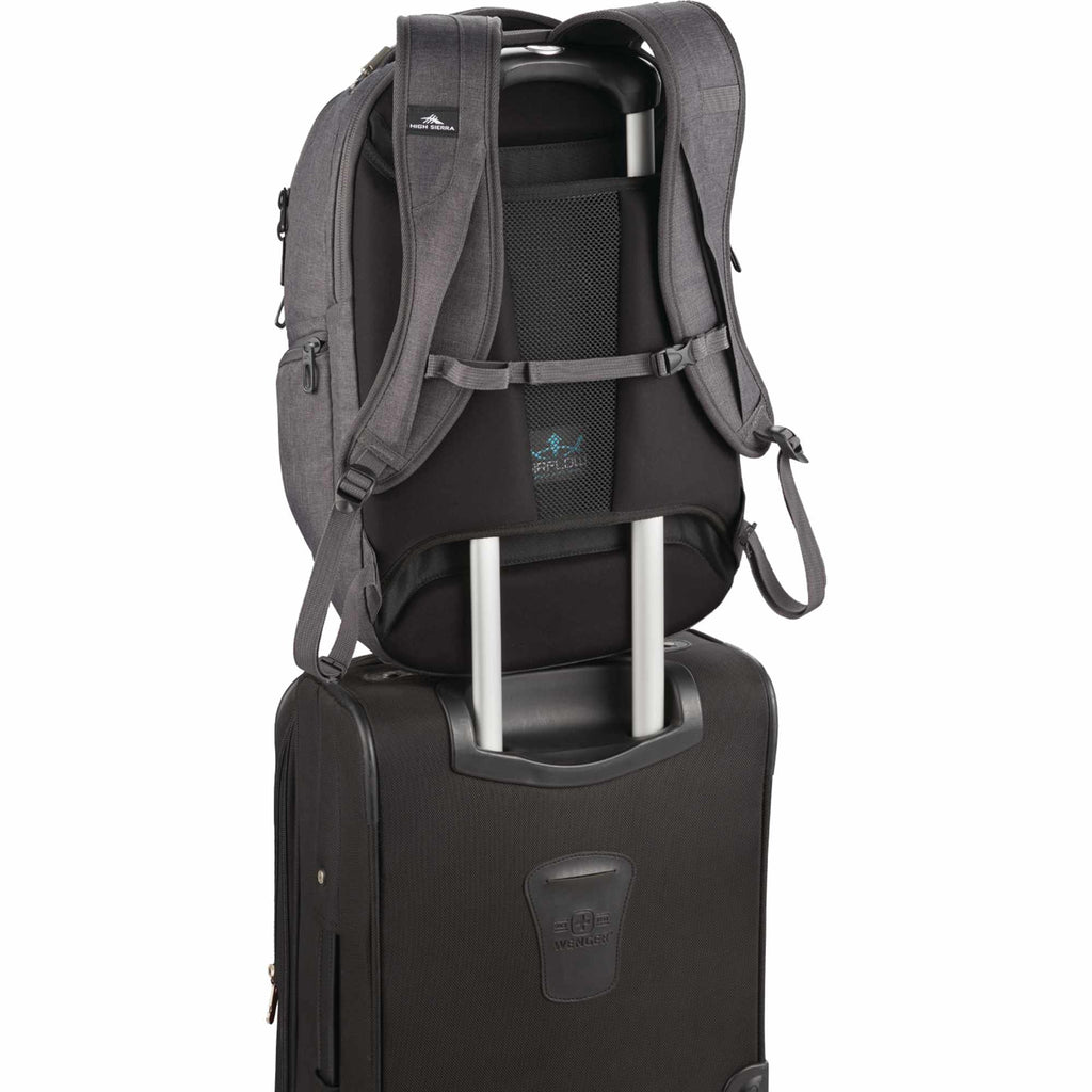 High Sierra UBT Deluxe Laptop Backpack, 17 Inch Transfer - Gray - Photo 4