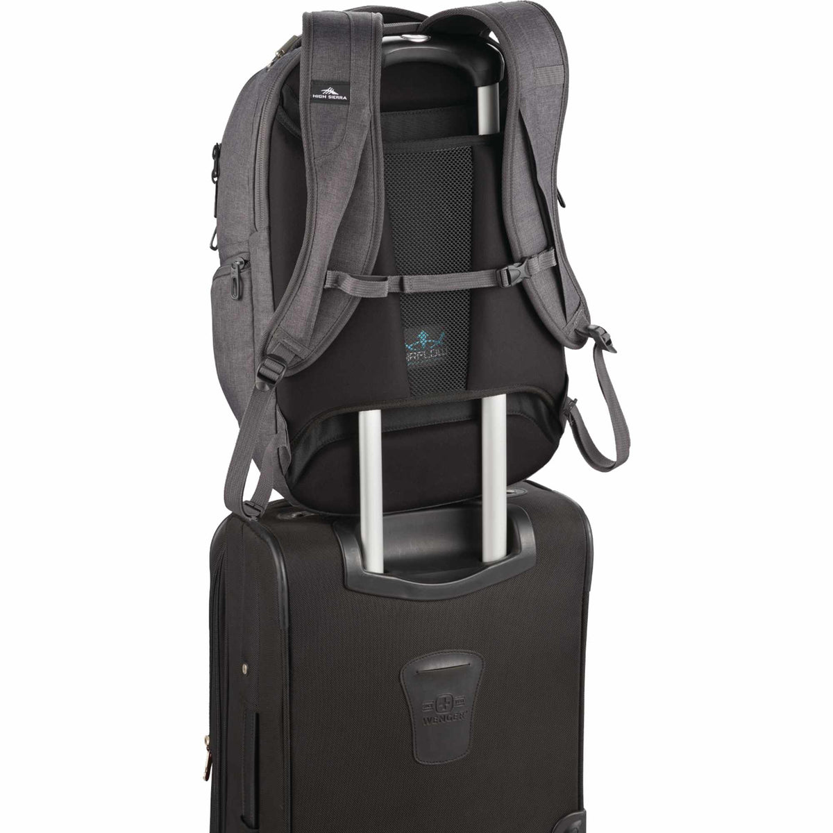 High Sierra UBT Deluxe Laptop Backpack, 17 Inch Transfer - Gray - Photo 4