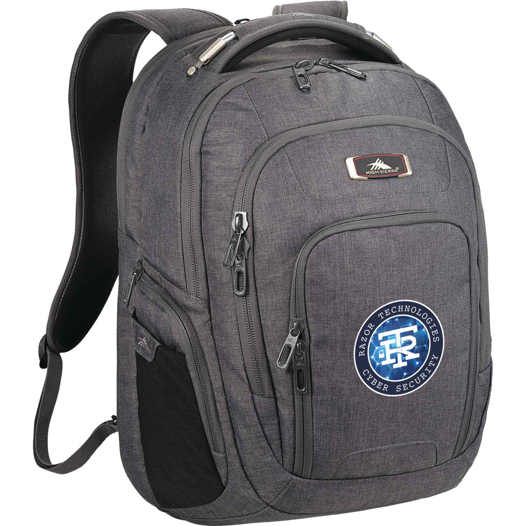 High Sierra UBT Deluxe Laptop Backpack, 17 Inch Transfer - Gray - Photo