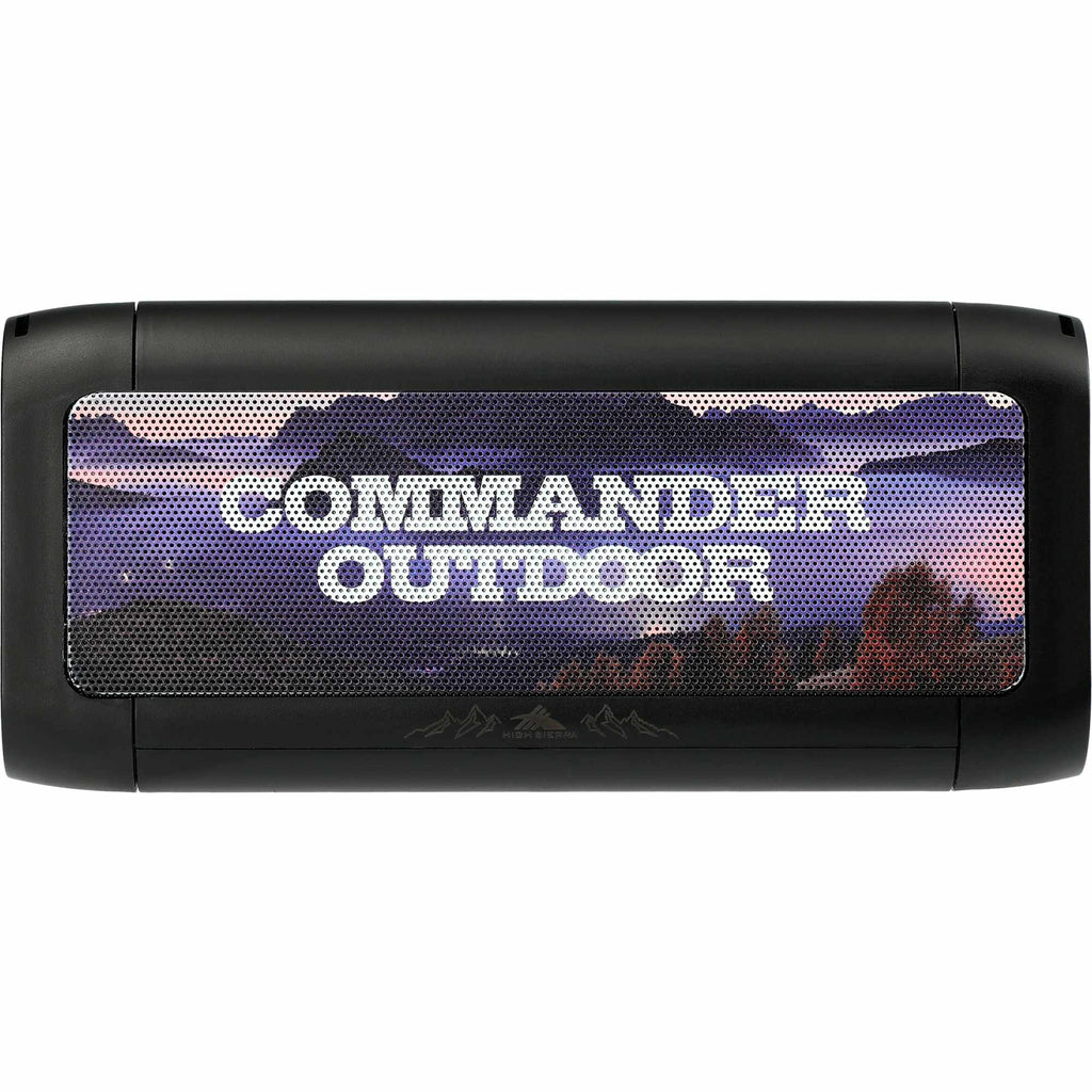 High Sierra Waterproof Bluetooth Speaker and Wireless Power Bank - Black - Front 2