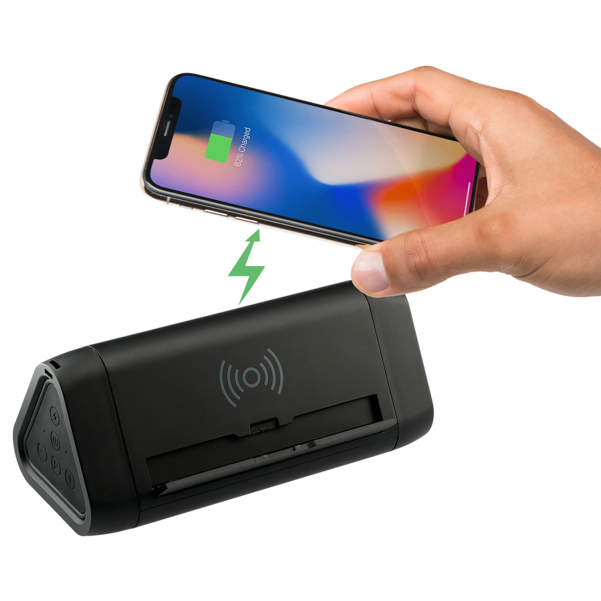 High Sierra Waterproof Bluetooth Speaker and Wireless Power Bank - Black - Photo 5