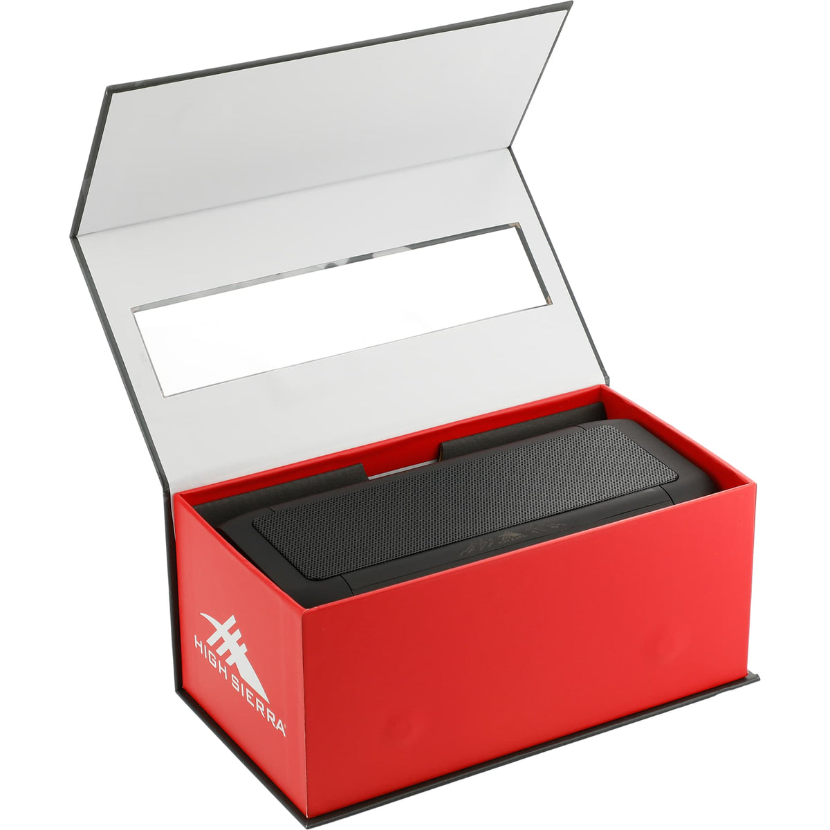 High Sierra Waterproof Bluetooth Speaker and Wireless Power Bank Full Color - Black - Packaging Open