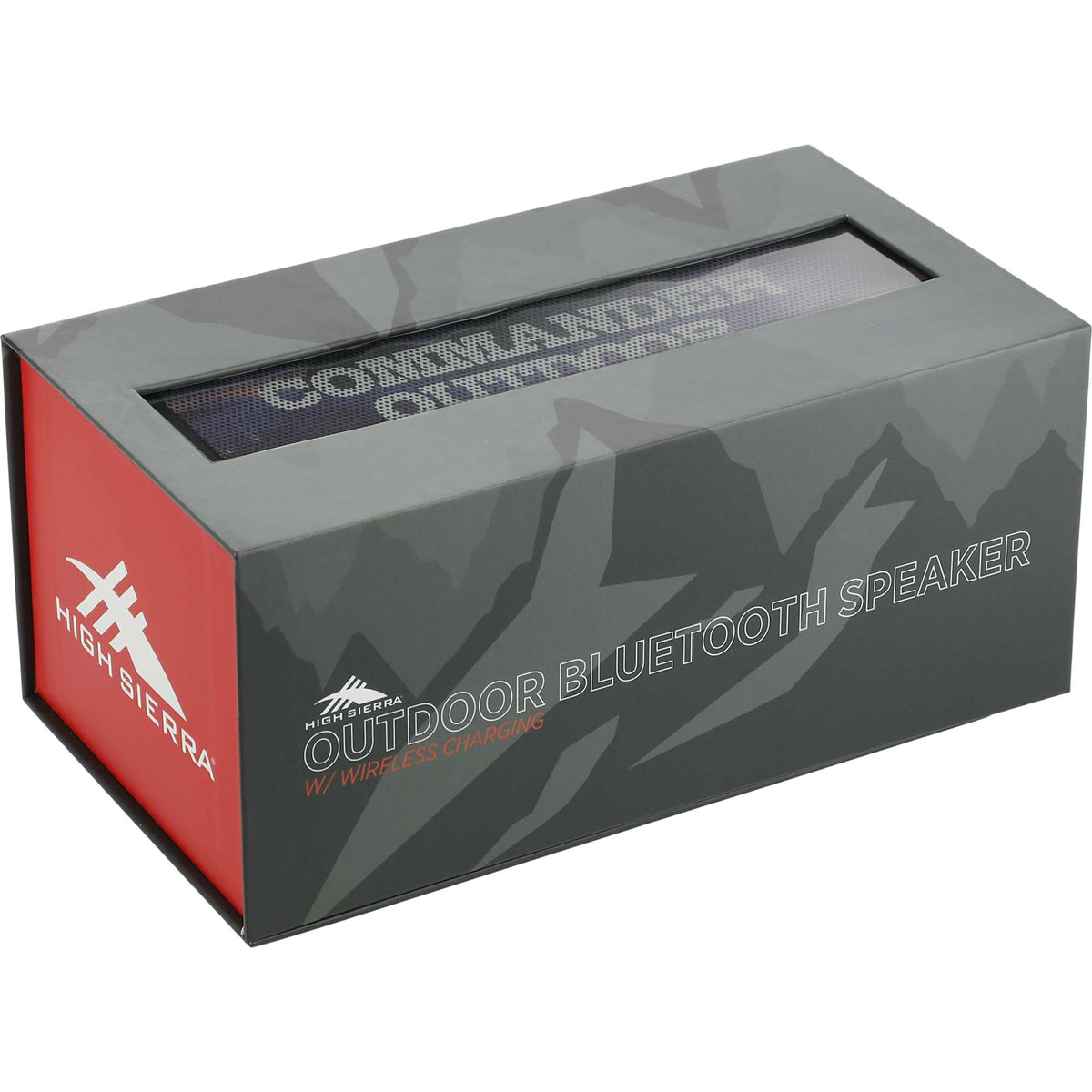 High Sierra Waterproof Bluetooth Speaker and Wireless Power Bank Full Color - Black - Packaging